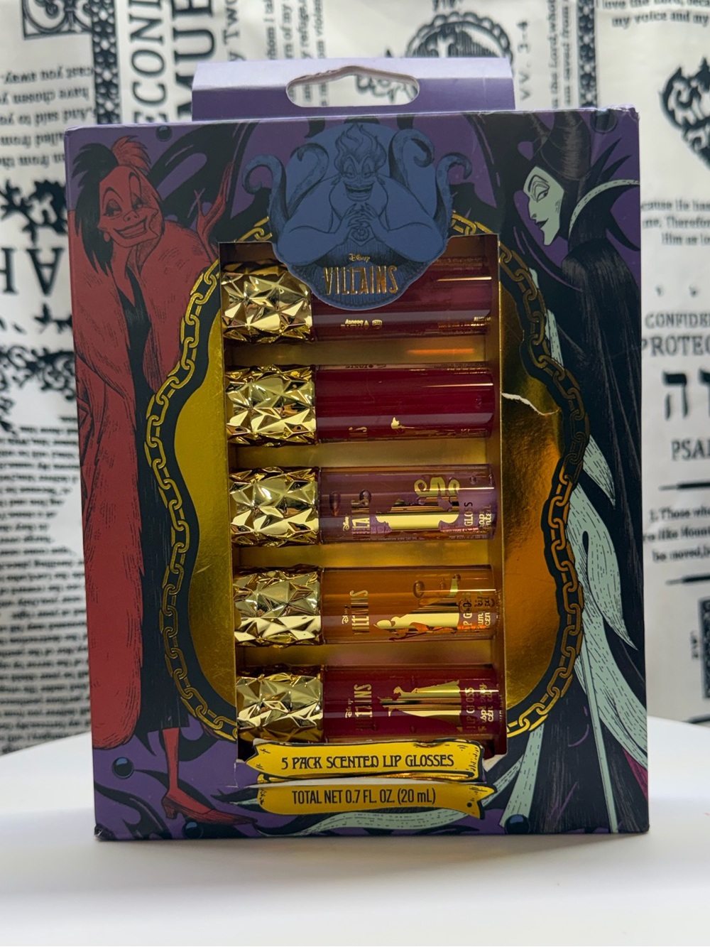 Disney Villains 5-Pack Scented Lip Gloss Set